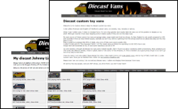 Diecast custom model toy vans Diecast custom model toy vans